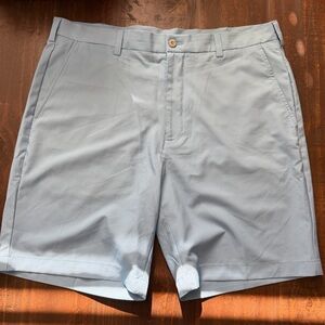 Perry ElLIS PGA Tour Light Blue Flat Front Quick Dry Shorts - 38